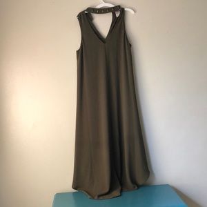 Army Green Maxi Dress
